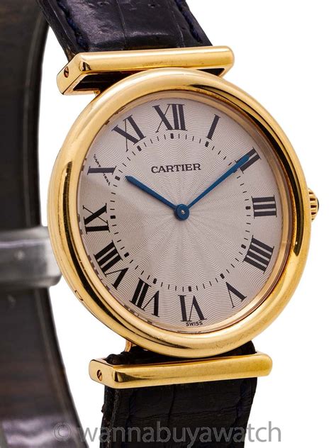 Cartier Vendome BiPlan Man’s 18K YG circa 2000.